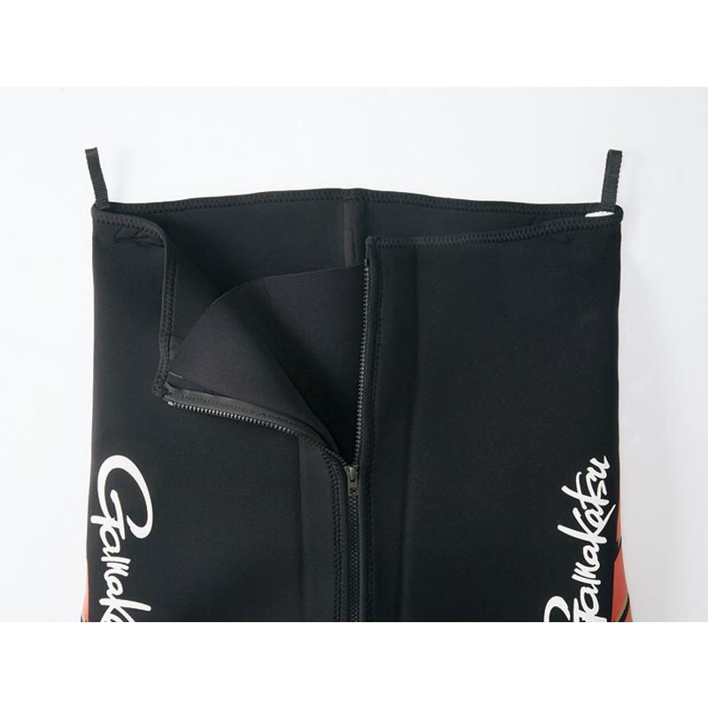 がまかつ　GM-5814 ドライアンダー(先丸・3mm厚) MX ブラック / 鮎釣り 鮎タイツ ドライタイツ 着脱がスムーズに行えます