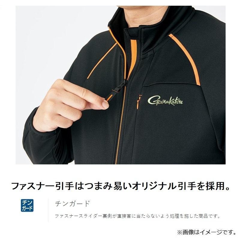 がまかつ GM3624 ジャージスーツ S ブラック/オレンジ【在庫限り がまかつ GM3624 ジャージスーツ S ブラック/オレンジ【在庫限り