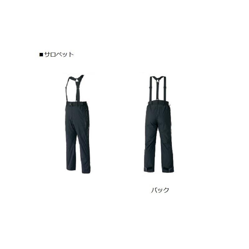 がまかつ GM3639 アルテマシールドレインスーツ LL ブラック/チタン