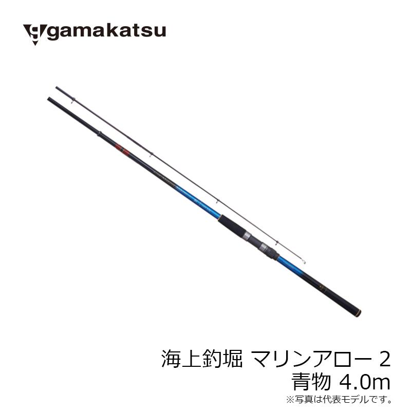 新品　海上釣り堀ロッド リールセット　3.5m　真鯛から青物まで対応 振り出し竿 Gamakatsu がまかつ 海上釣堀 マリンアロー2 青物 4.0m : 釣具の
