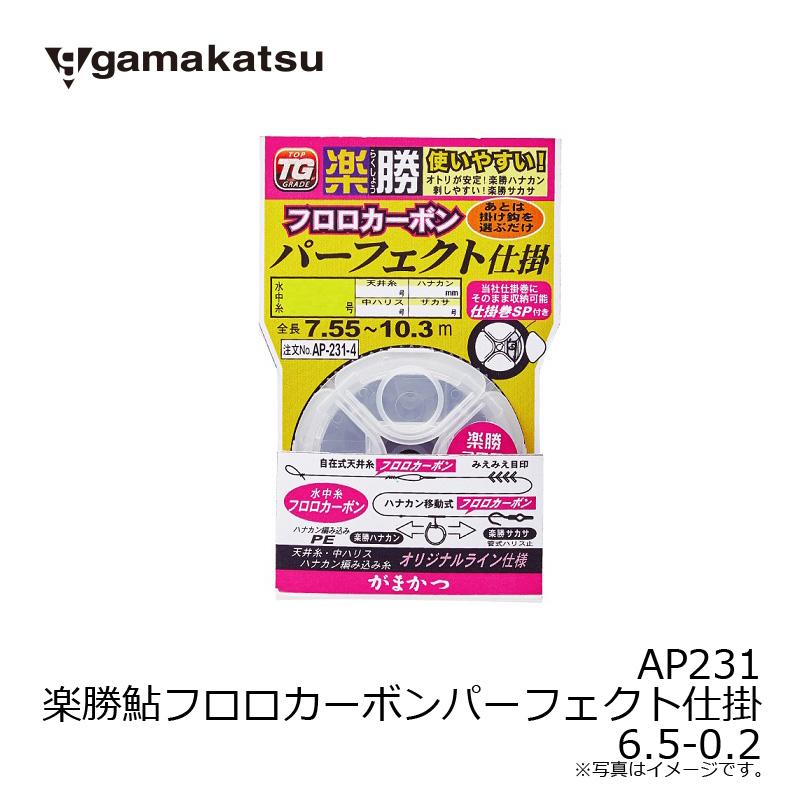 Gamakatsu（がまかつ） AP231 楽勝鮎フロロカーボンパーフェクト仕掛