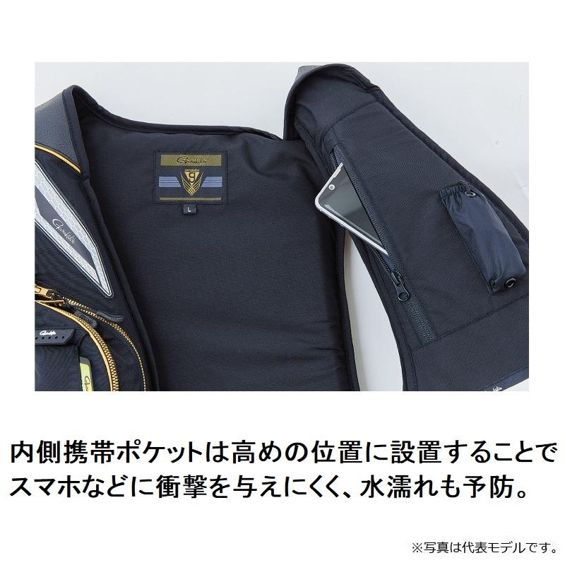 がまかつ GM2192 ウィンドストッパーフローティングベスト S ブラック