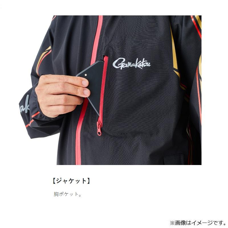 がまかつ GM3681 ライトレインスーツ LL ブラック : 釣具のFTO