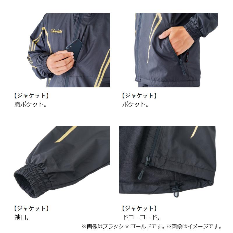 がまかつ GM3682 ウインドブレーカースーツ 3L ブラック/シルバー