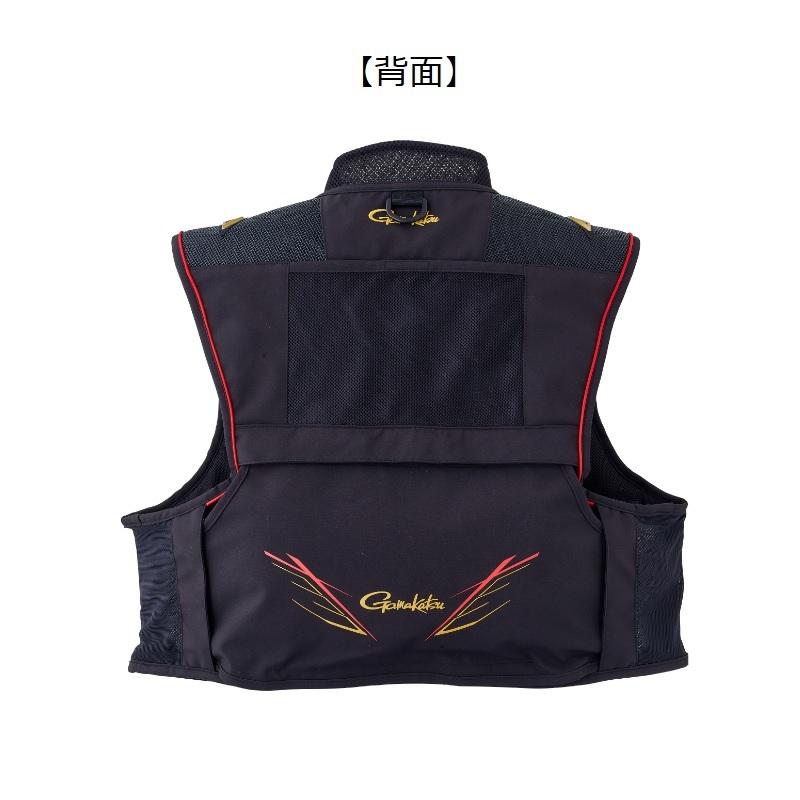 がまかつ GM2328 ショートハーフメッシュベスト 5L ブラック : 釣具の