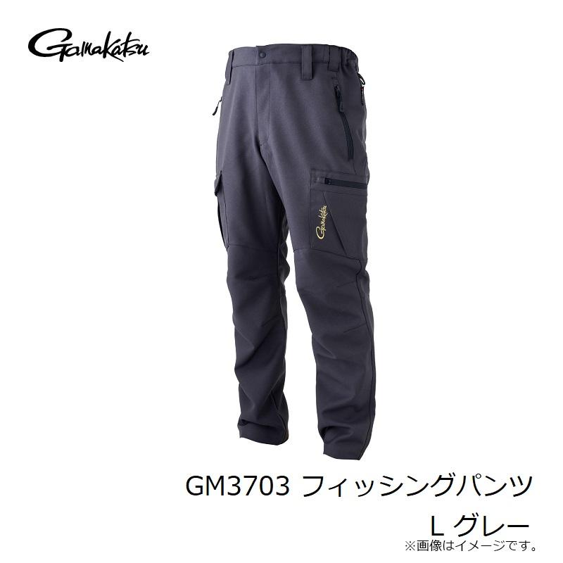 Gamakatsu がまかつ GM3703 フィッシングパンツ L グレー : 釣具