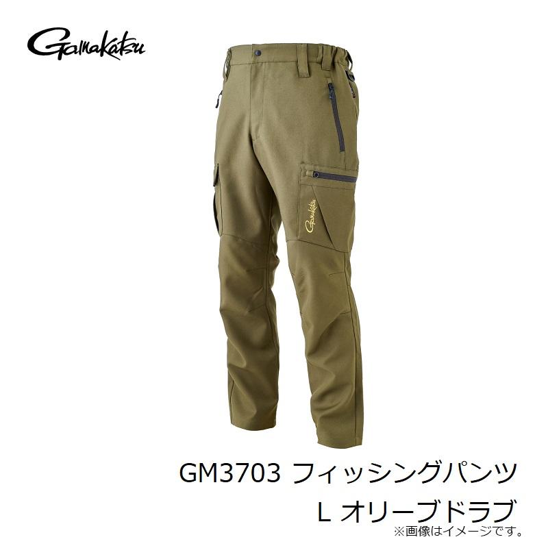 Gamakatsu（がまかつ） GM3703 フィッシングパンツ L オリーブドラブ