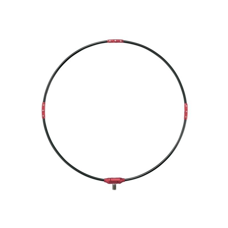 がまかつ  タモ枠(四折りジュラルミン) GM835  45cm  ブラック×レッド Gamakatsu（がまかつ） GM835 タモ枠(四折りジュラルミン) 45cm