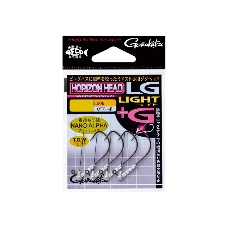 Gamakatsu がまかつ 68-918 バラ ホリゾンヘッド LGライト+G #2-0.9g