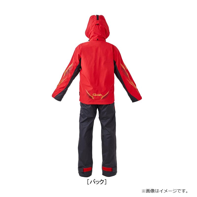 美品　がまかつ　レインスーツ　GM3718 Mサイズ Gamakatsu がまかつ GM3718 アルテマシールドプロレインスーツ レッド