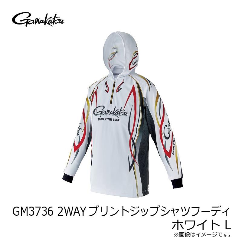 Gamakatsu（がまかつ） GM3736 2WAYプリントジップシャツフーディ