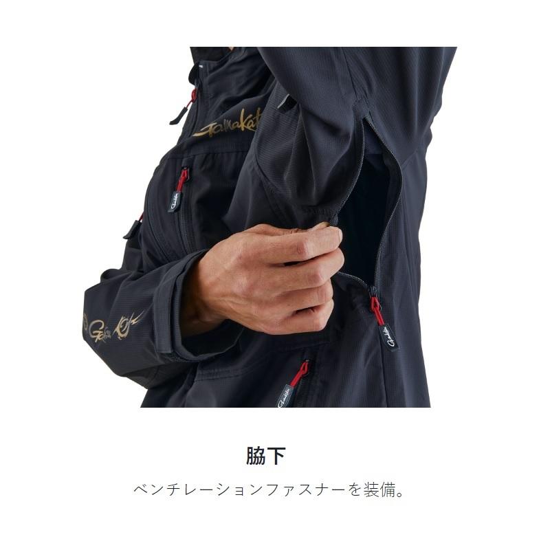 がまかつ　ストレッチウインドブレーカー　GM3739　Mサイズ ストレッチウィンドブレーカー(BLACK WORKS) GM3739 | がまかつ