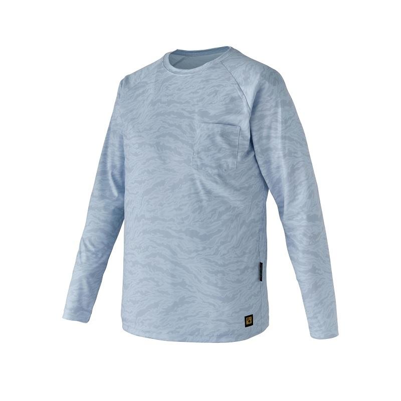 Gamakatsu がまかつ GM3730 NFZラグランスリーブTシャツ ライトグレー