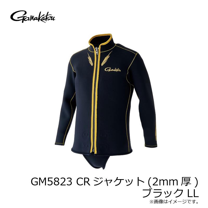 Gamakatsu がまかつ GM5823 CRジャケット(2mm厚) ブラック LL Gamakatsu がまかつ GM5823 CRジャケット(2mm厚) ブラック LL