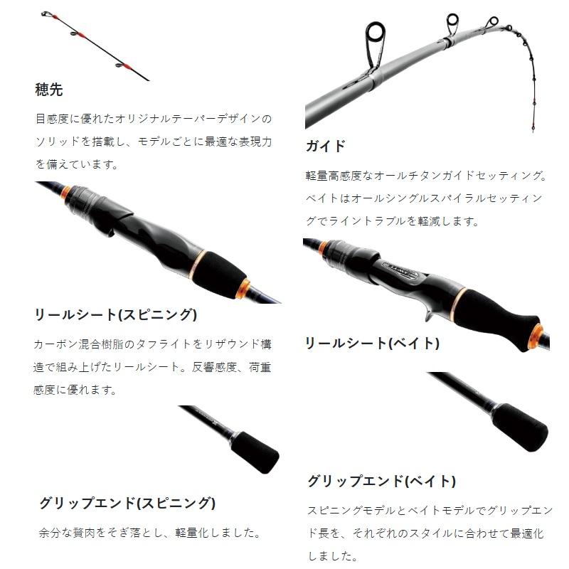 ラグゼS510M-solid Gamakatsu がまかつ ラグゼ EGTR X S510M+-solid ティップラン