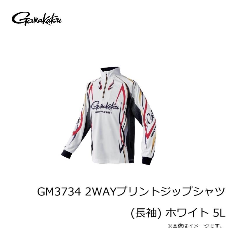 Gamakatsu（がまかつ） GM3734 2WAYプリントジップシャツ (長袖