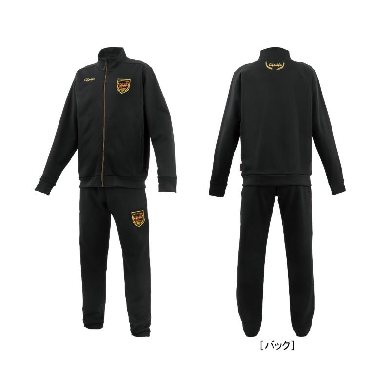 がまかつ GM3781 ジャージスーツ (ワッペン) ブラック/ゴールド 3L Gamakatsu（がまかつ） GM3781 ジャージスーツ (ワッペン) ブラック