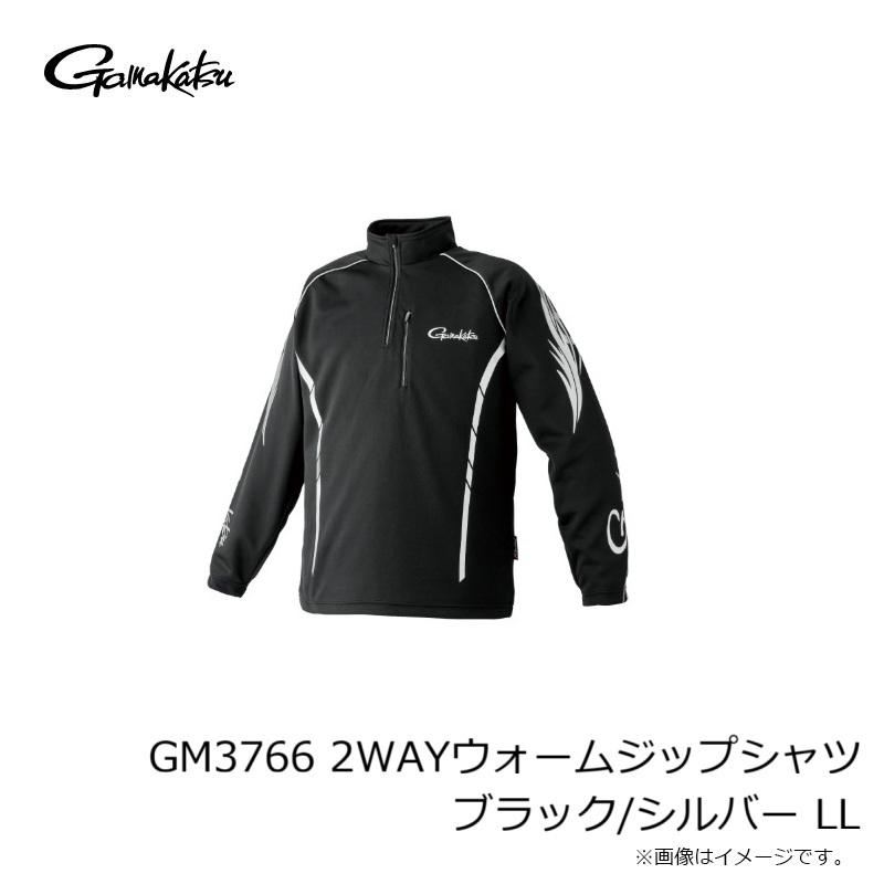 Gamakatsu（がまかつ） GM3766 2WAYウォームジップシャツ ブラック