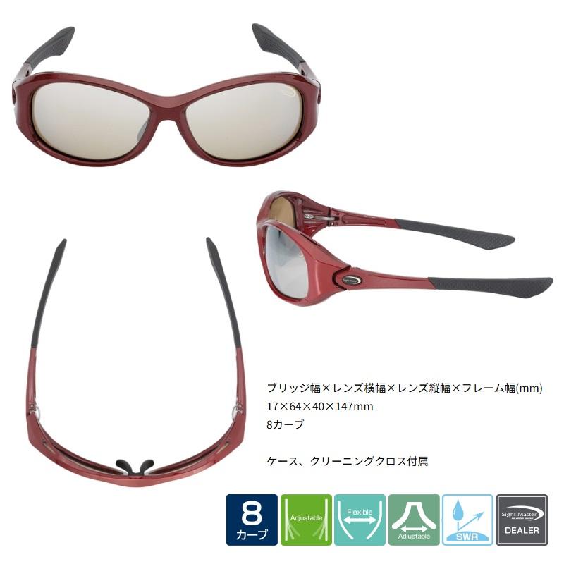 ティムコ TIEMCO サイトマスター ロトンド メタリックレッド 偏光グラス ティムコ サイトマスター ロトンドメタリックレッド スーパーライト