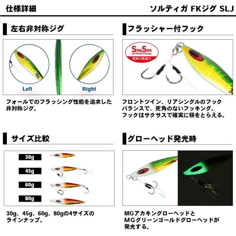 DAIWA（釣り） ダイワ ソルティガFKジグSLJ 60g MGブルピン