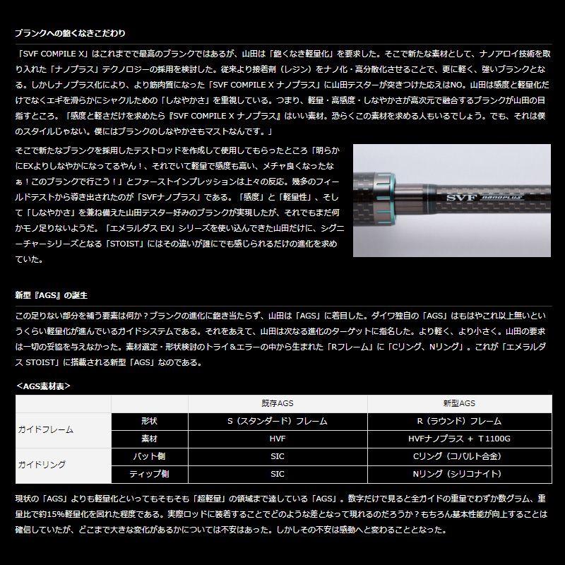 DAIWA(釣り) ダイワ エメラルダス STOIST AGS 86M-SMT DAIWA(釣り) ダイワ エメラルダス STOIST AGS 86M-SMT