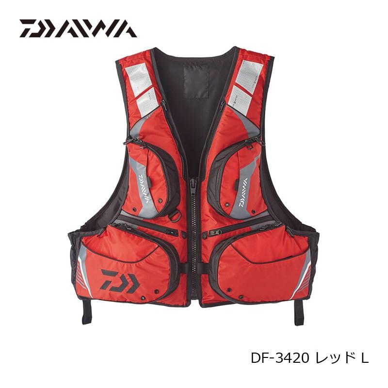 ダイワ DF-3420 フローティングベスト ライフジャケット 救命胴衣 DAIWA（ダイワ） DF-3420 フローティングベスト L レッド / 救命胴衣