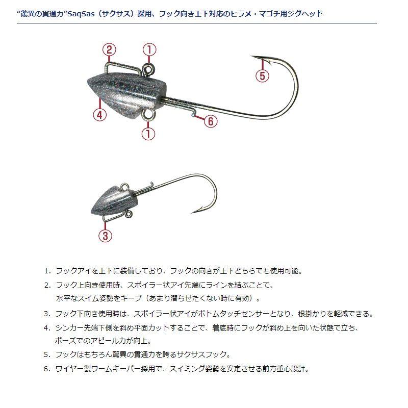 DAIWA（ダイワ） フラットジャンキージグヘッドSS 35g 4/0 シルバー