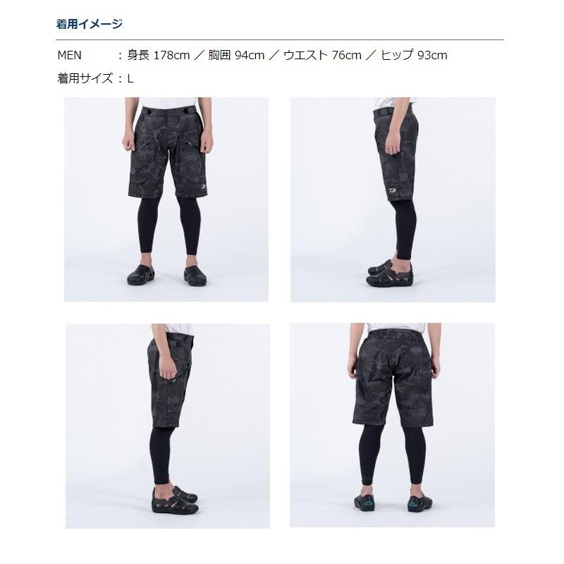 ダイワ DR-5021P レインマックス ショートパンツ L 黒 防水 透湿 ダイワ DR-5021P レインマックス レインハーフパンツ ブラック 4XL