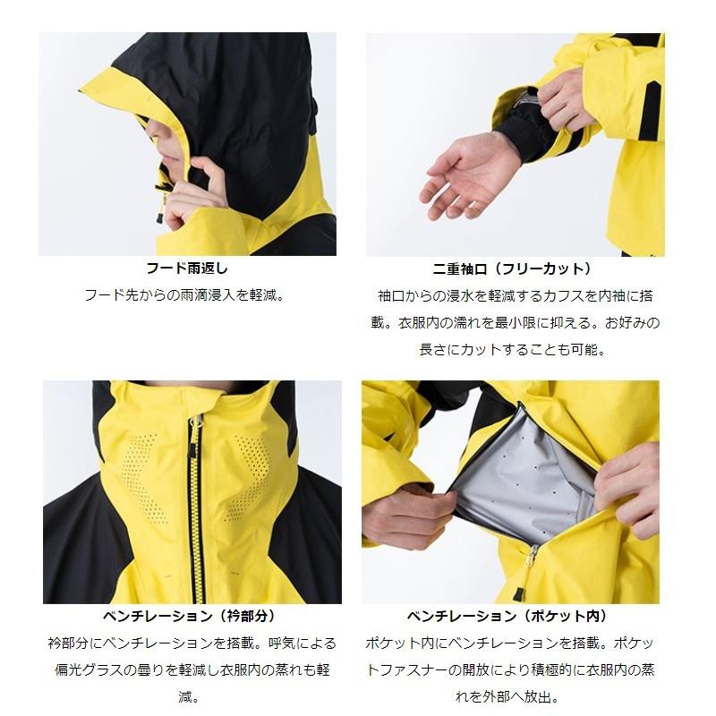 ダイワ DR-1221A ゴアテックス プロダクト レインスーツ ブラック 2XL