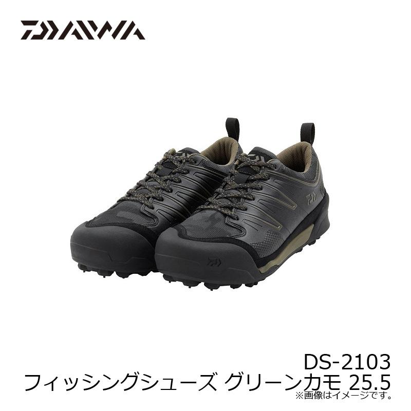 DAIWA（ダイワ） DS-2103 フィッシングシューズ グリーンカモ 25.5cm