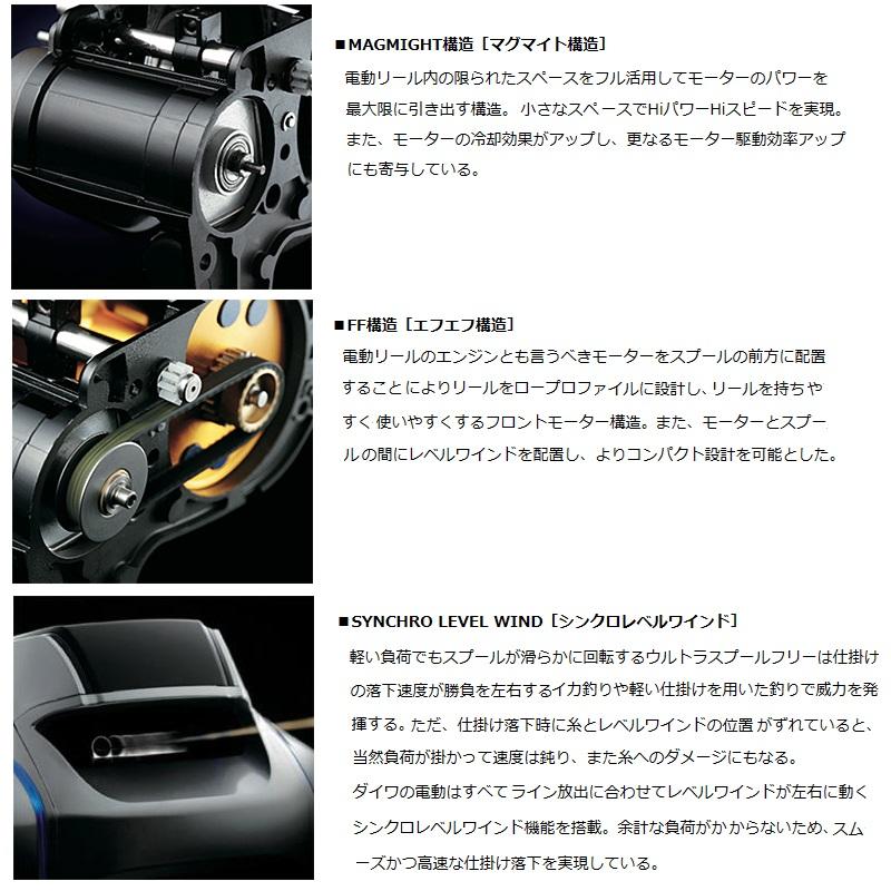 ダイワ LEOBRITZ 500JP 電動リール　使用時間短 リール/電動リール/電動リール 23 レオブリッツ S500JP