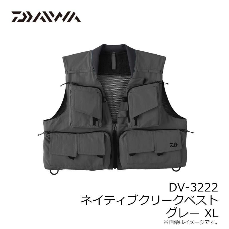 未使用品】ダイワネイティブクリークベストX L グレー 【公式通販】
