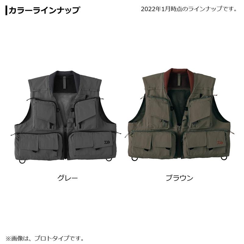 ダイワ DV-3222 ネイティブクリークベスト ブラウン XL : 釣具のFTO