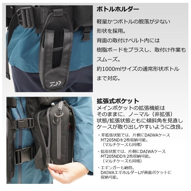 ダイワ DF-6122 ベンチクールゲームベストV ジェットブラック フリー