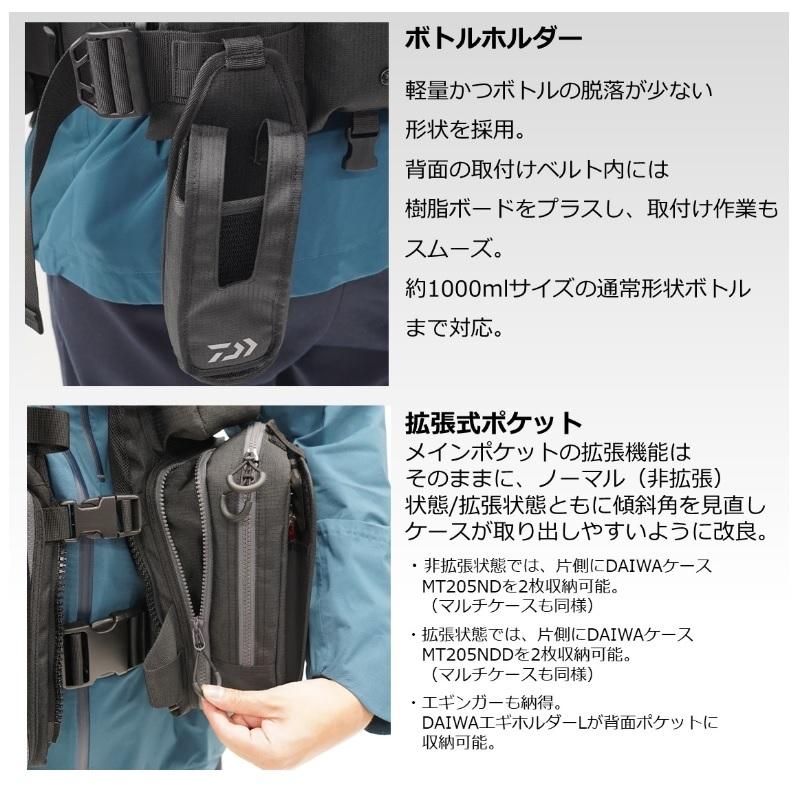 ダイワ DF-6122 ベンチクールゲームベストV ブラウン×グレー フリー