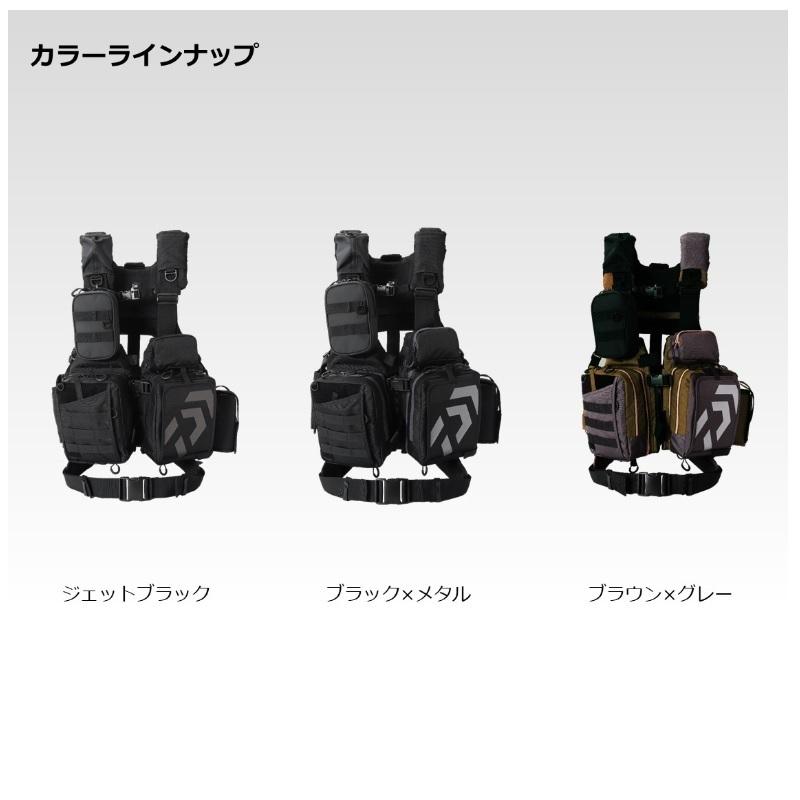 ダイワ DF-6122 ベンチクールゲームベストV ブラウン×グレー フリー