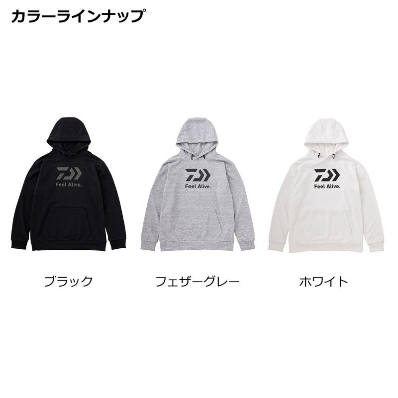 ダイワ DE-8122 ロゴスウェットパーカ フェザーグレー WM : 釣具のFTO
