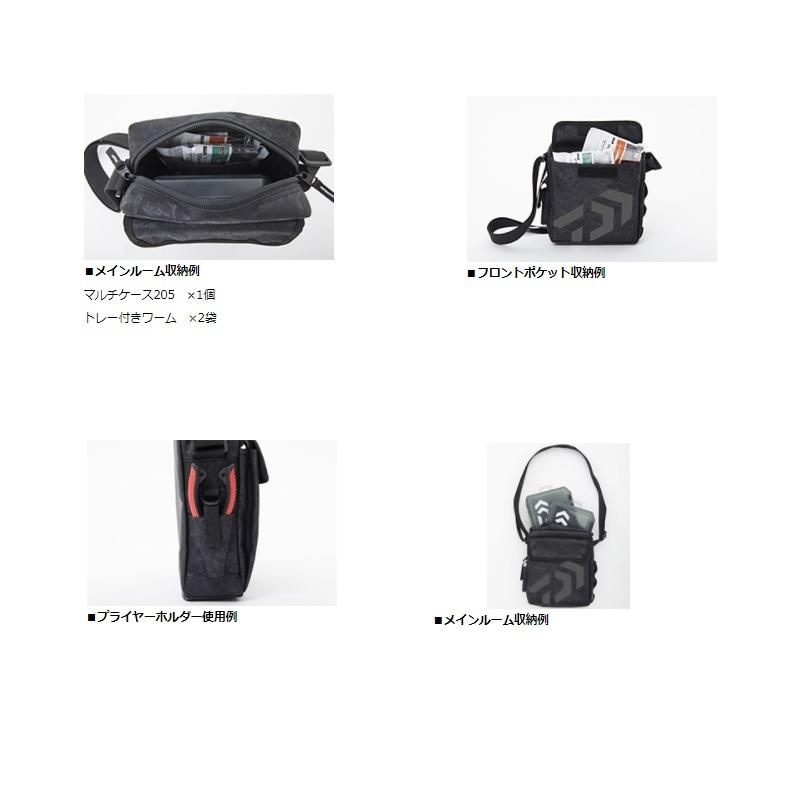 DAIWA（ダイワ） ショルダーポーチ(D) スパイラルブラック : 釣具のFTO 