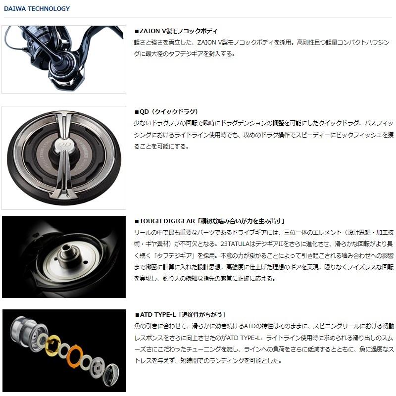DAIWA（ダイワ） 23タトゥーラ FC LT2500SS-QD /スピニングリール