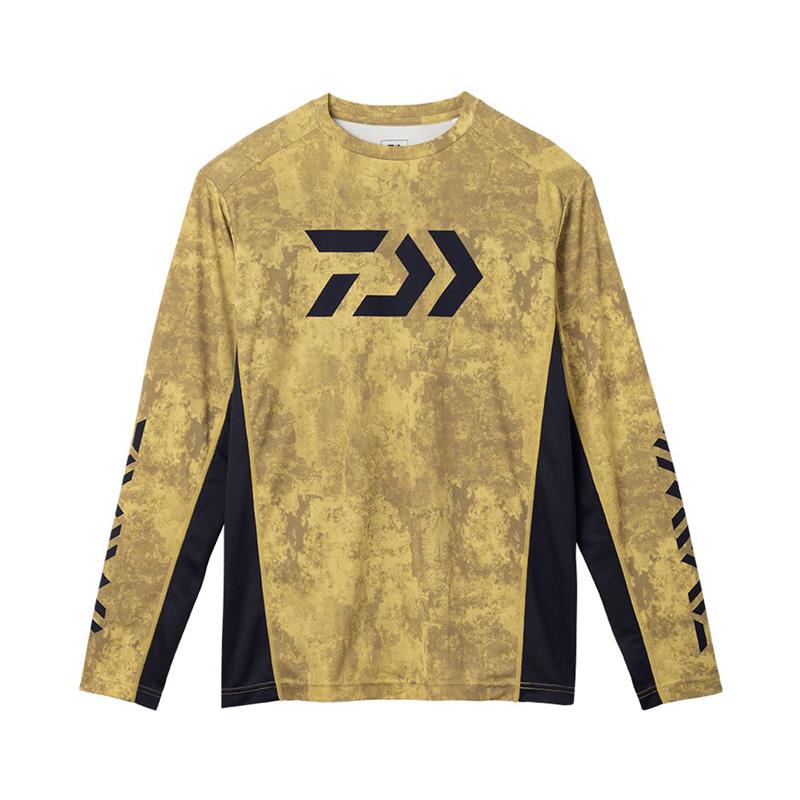 ダイワ DE-3823 ロングスリーブゲームシャツ ボトムイエロー 2XL