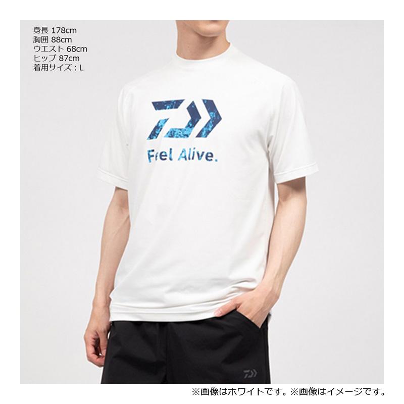 ダイワ DE-3923 FeelAlive.ドライシャツ ホワイト M : 釣具のFTO