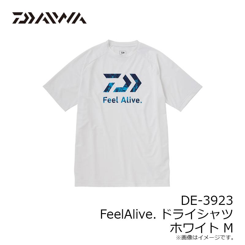 ダイワ DE-3923 FeelAlive.ドライシャツ ホワイト M : 釣具のFTO