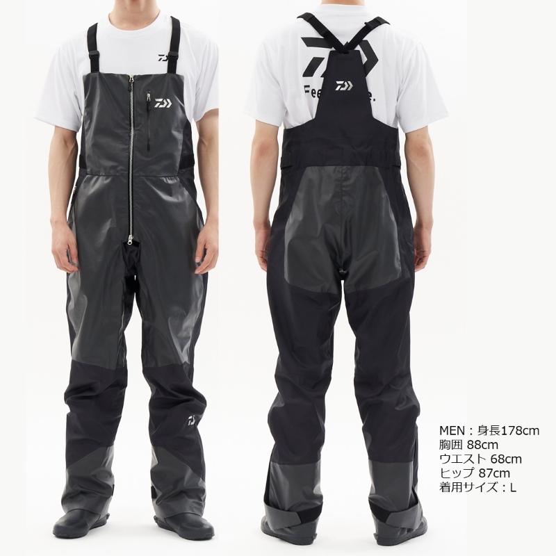 DAIWA（ダイワ） DR-2623P ストラムビブパンツ インブラック XL : 釣具