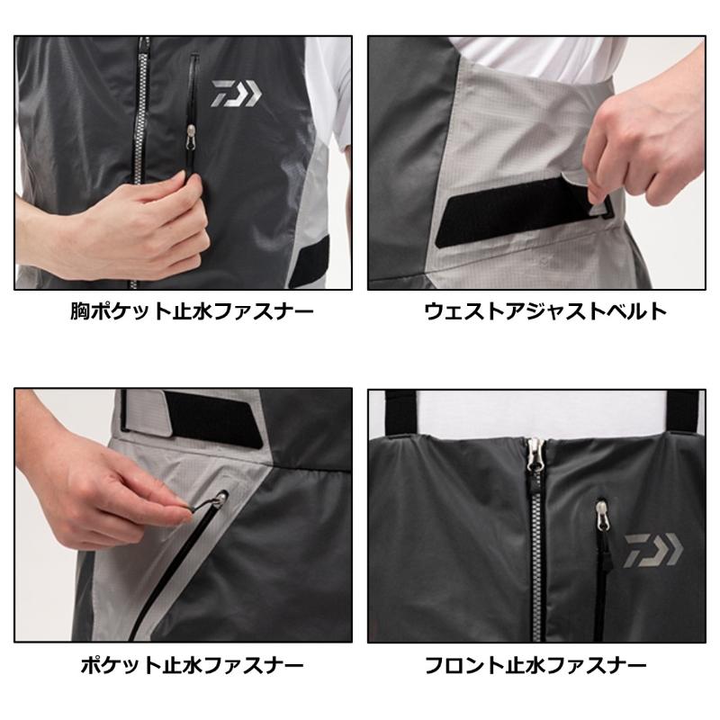 DAIWA（ダイワ） DR-2623P ストラムビブパンツ インブラック XL : 釣具