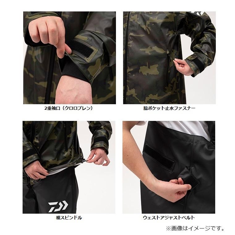 ダイワ DR-6023 PUオーシャンライトレインスーツ ネイビーカモ L