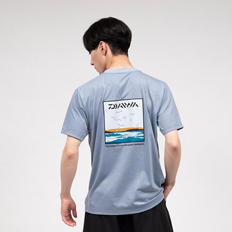まぁ ダイワ DE-6423 グラフィックTシャツ カモメ ブラック XL【夏物