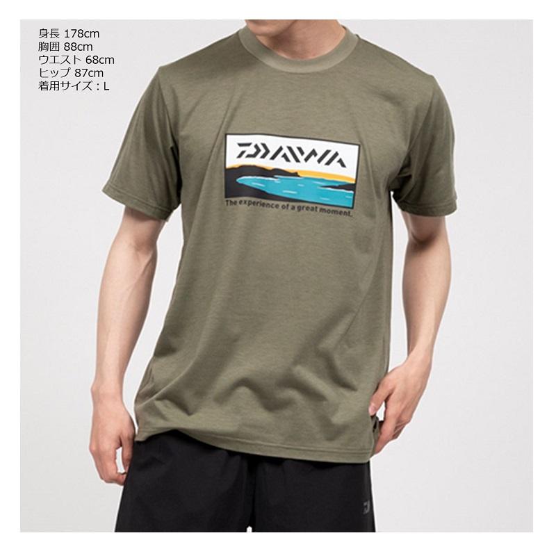 ダイワ DE-6523 グラフィックTシャツ サーフ ホワイト 2XL【夏物衣料大