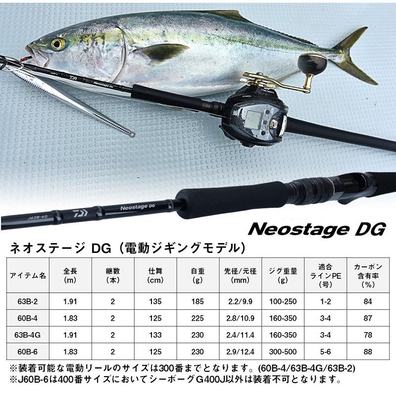 DAIWA（ダイワ） ネオステージ DG J60B-6 / 電動 ジギング ロッド