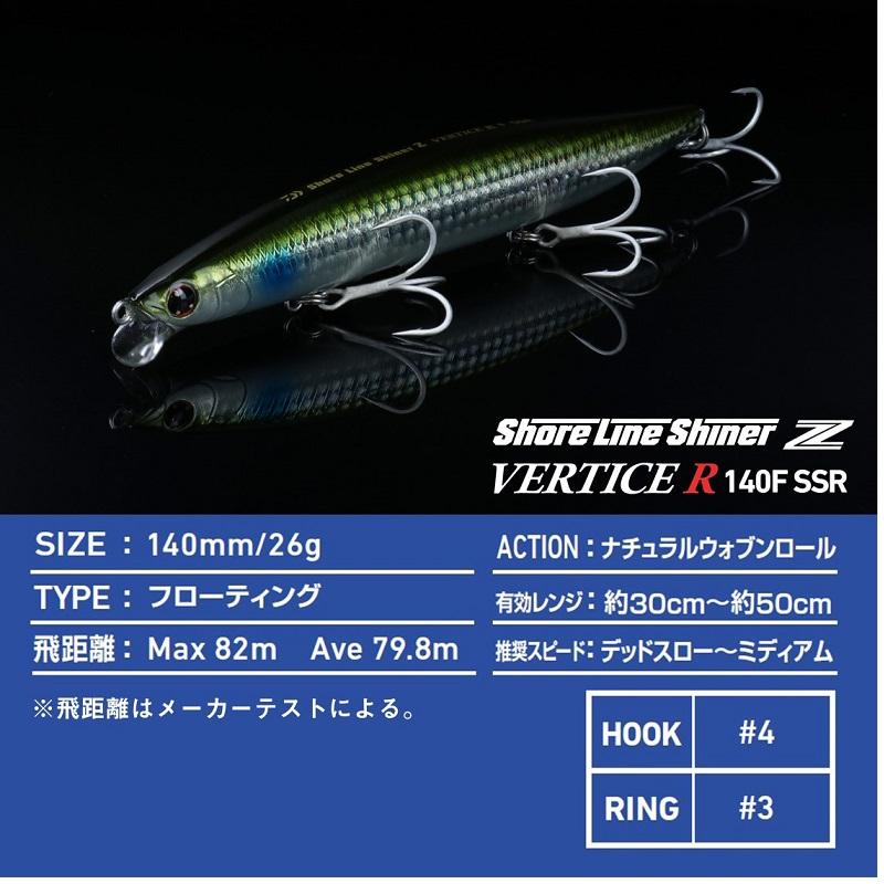 ダイワ ショアラインシャイナーZバーティスR 140F-SSR 3Dイナッ子