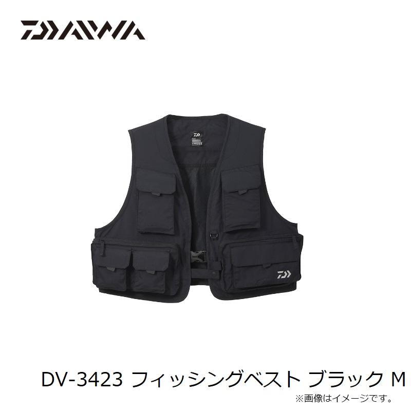 DAIWA DV-3423 フィッシングベスト ブラック M ダイワ DV-3423 フィッシングベスト ブラック M : 釣具のFTO ヤフー店